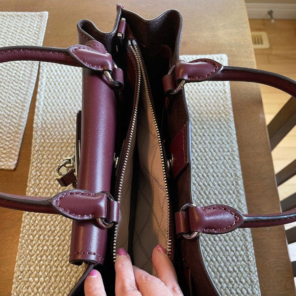Michael Kors Merlot Satchel - Picture 10 of 11